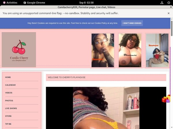 CamilacherryXXX Renew Password
