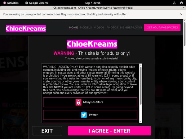 Chloekreams Porn Site