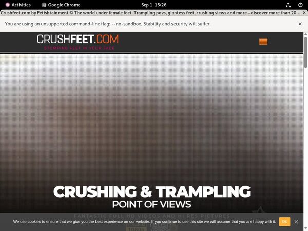 Crush Feet Porn Site