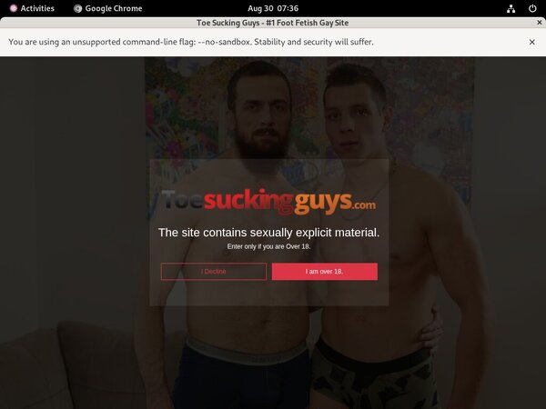 Free Accounts Toesuckingguys.com
