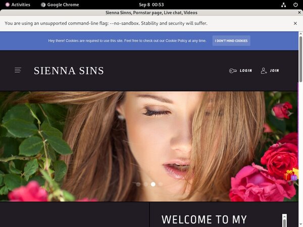 Siennasinns.modelcentro.com Sign Up Page