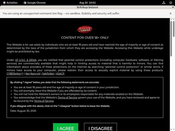 Str8 Boyz Seduced Order Form