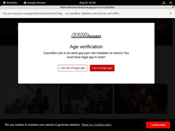 Username And Password For Cazzo