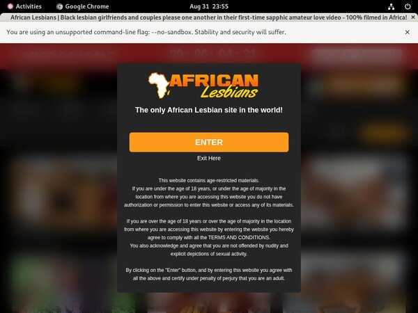 Working Africanlesbians.com Account