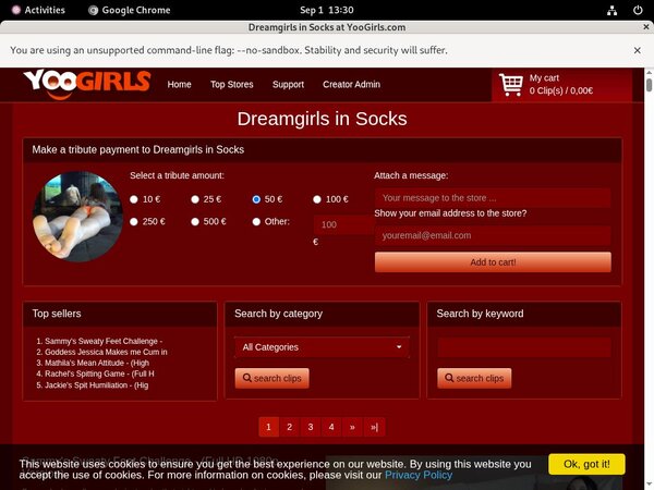 Working Dreamgirls In Socks Login