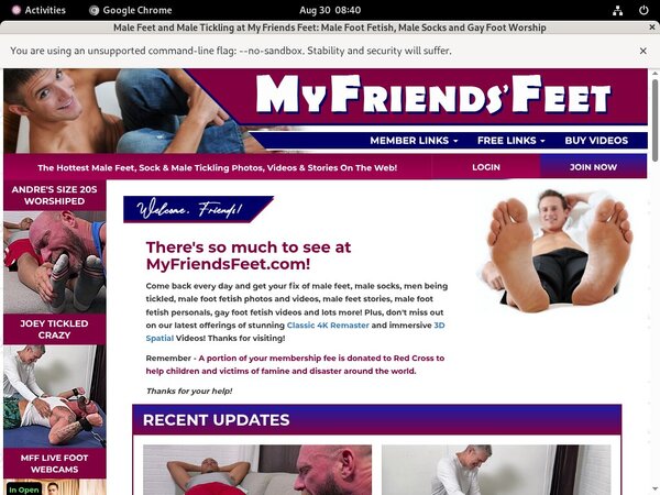 Myfriendsfeet.com Premium Login