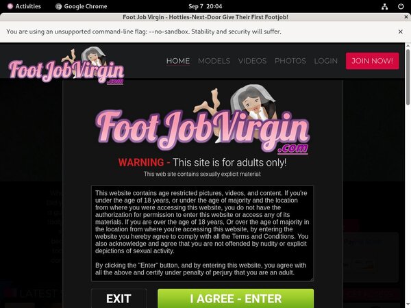 Virgin Job Foot Promo