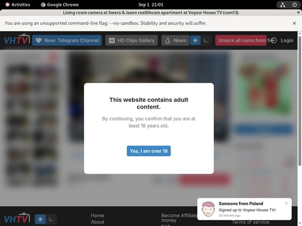 Voyeur-house.tv Password Account
